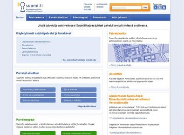 Suomi.fi - портал официальных органов Финляндии