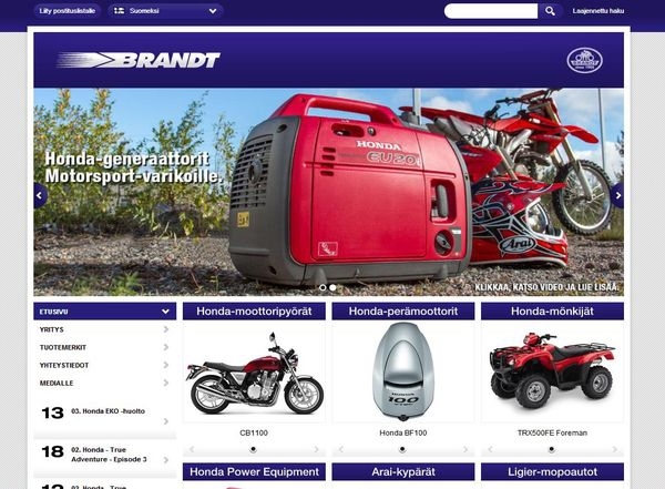 Brandt Ab - продажа подвесных лодочных моторов Honda