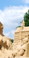 Традиционный песчаный замок в Лаппеенранте